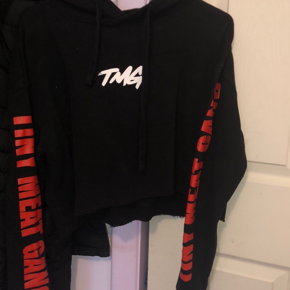 Tiny Meat Gang Cropped Hoodie - Picture 1 of 7